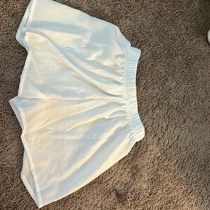 Shein white shorts, small, good for bathing suit cover up